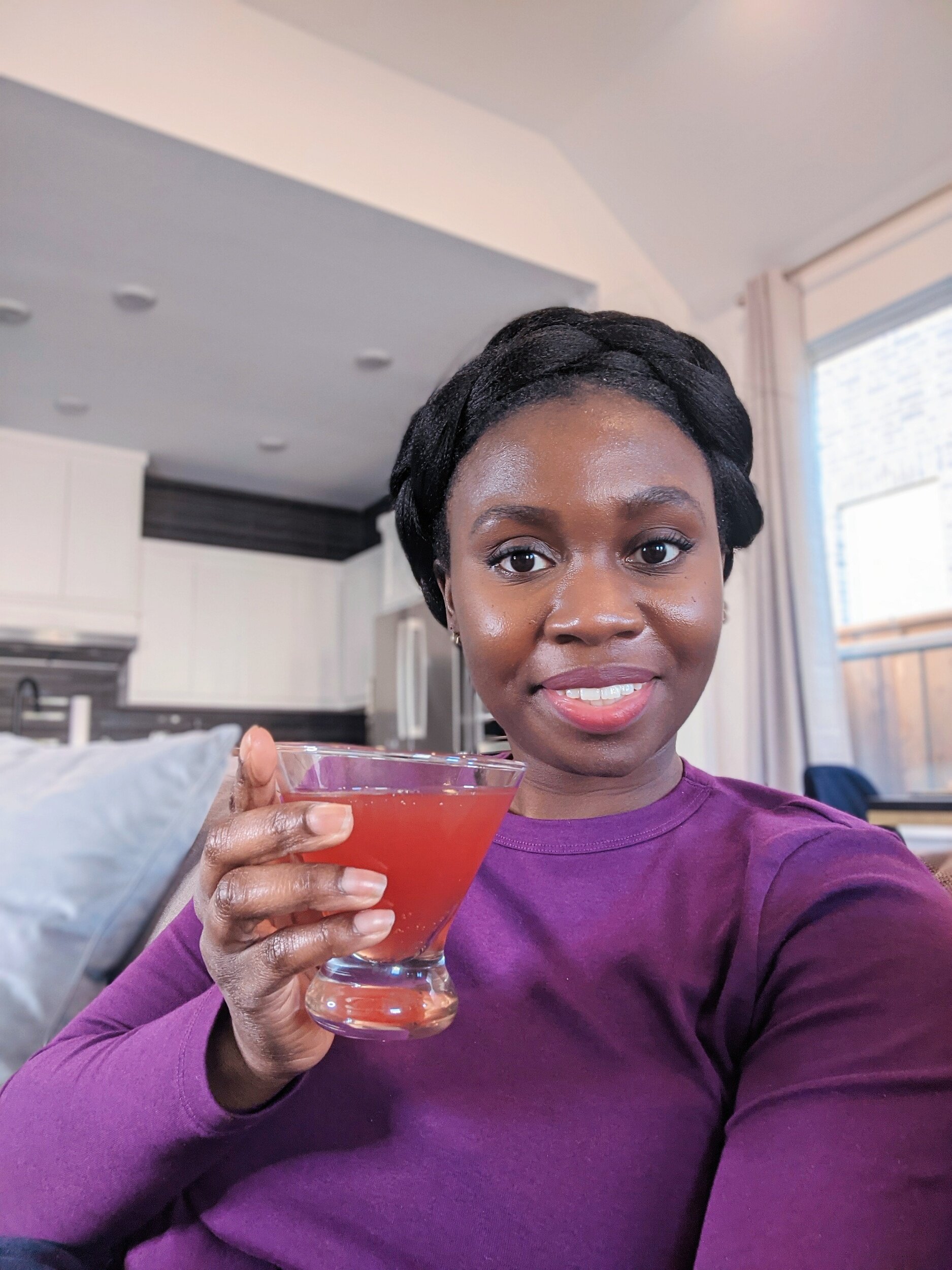 black woman with mocktail